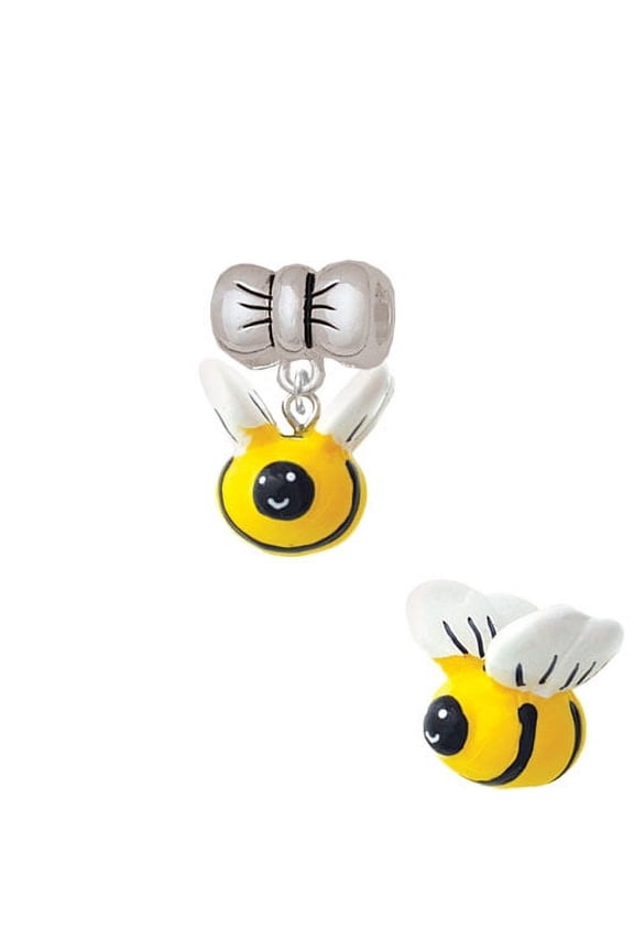 Resin Bumble Bee - Bow Charm Bead