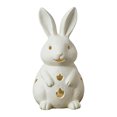 Easter Service Design Resin Bunnies Sculpture Stand with Hollow Out Design for Easter ...