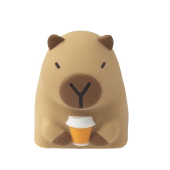 Resin Capybara Keycaps For Mechanical Keyboards Cute Designs Smooth Tetured Surface For Enhanced Typing Comfort
