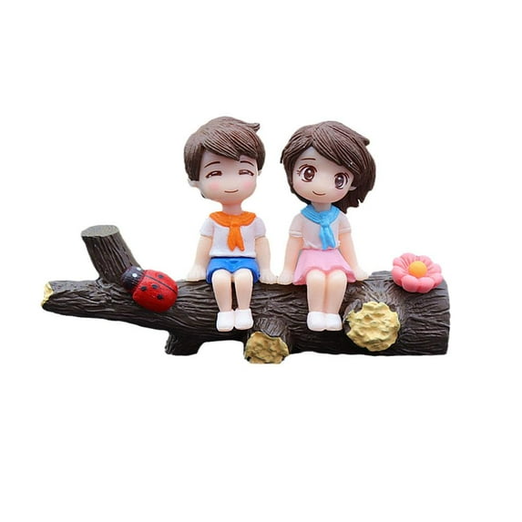 Resin Car Center Console Ornament for Couples, Featuring Various Couple Themes