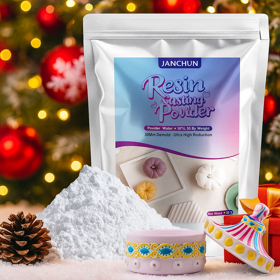 Resin Casting Powder 500g, Fast Curing Gypsum Powder, DIY Pouring Mold Material - Easy to mix, self leveling, handmade mold casting gypsum powder