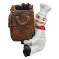 thumbnail image 1 of Resin Chef Figurine Toothpick Holder Funny Tabletop Sculpture Decorative Art for Home Cafe Restaurant Kitchen, 1 of 9