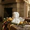 thumbnail image 1 of Resin Cherubs White Angel Statue Figurine, Garden Sleeping Cherub Statue Sculpture Indoor Outdoor Home Decoration, Cute Adorable Angle Sculpture Memorial Statue, 1 of 6