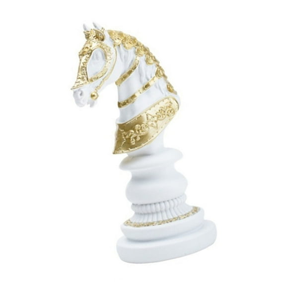 Resin Chess Statue King Horse Ornament Optional for Home Office or Study from Durability Resin Elegant
