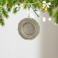 thumbnail image 1 of Resin Christmas Photo Ornament, Snowflake Frame with Hanging Rope, Personalized Holiday Keepsake for Tree, Gift, Wall Decor, 1 of 5