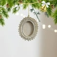 thumbnail image 1 of Resin Christmas Photo Ornament, Snowflake Frame with Hanging Rope, Personalized Holiday Keepsake for Tree, Gift, Wall Decor, 1 of 7