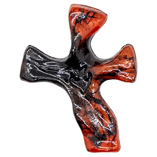 Resin Clinging Stone for Stress and Anxiety - Dark Tortoise / Copper
