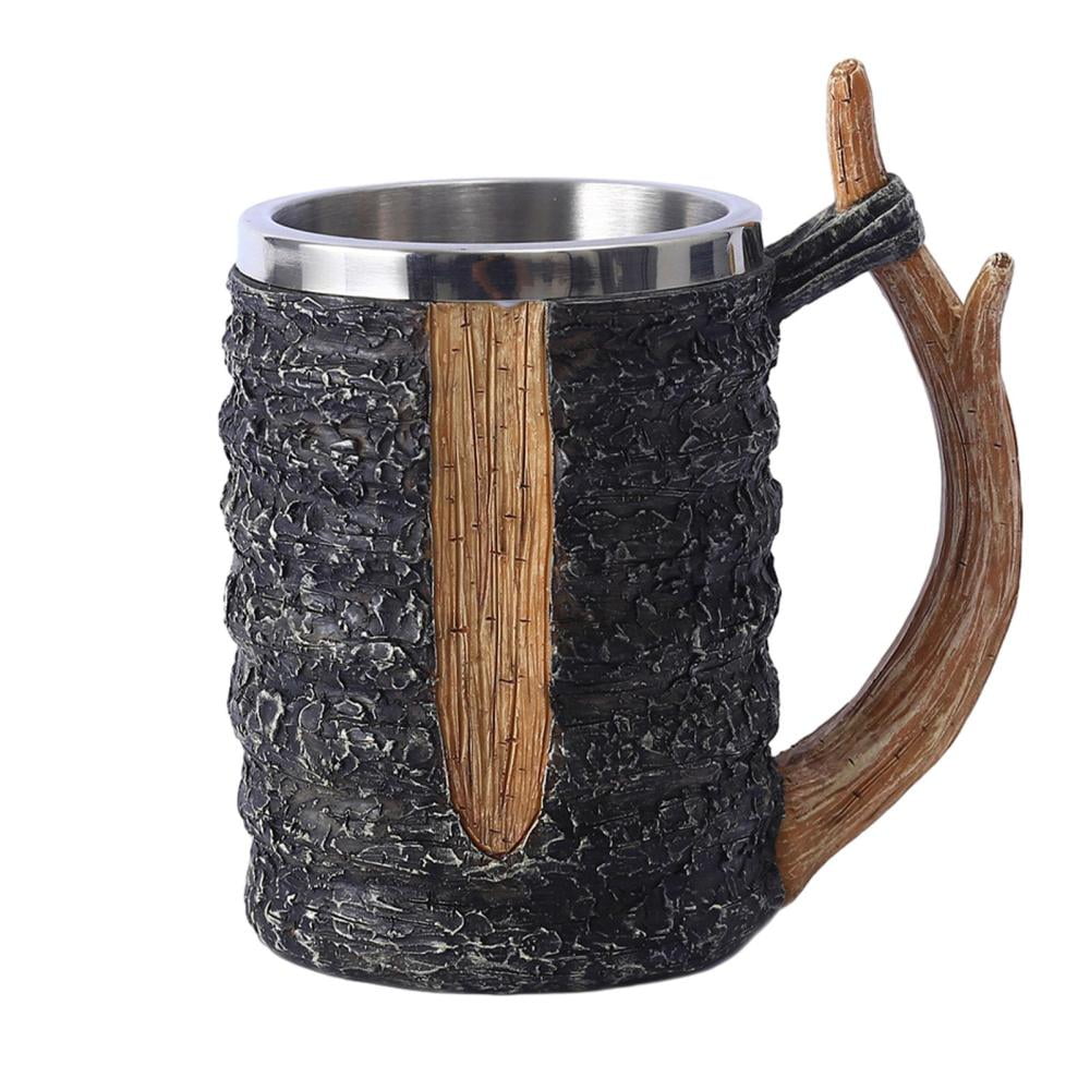 Resin Coffee Mug Resin 20 Oz Decorative Beer Mug with Handle Beer