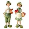 thumbnail image 1 of Resin Couple Ornament Country Style Figurine Statue for Decorations Household Home Living Room Valentine'S Day Gifts 3.5 x 2.8x10.6 inch, 1 of 7