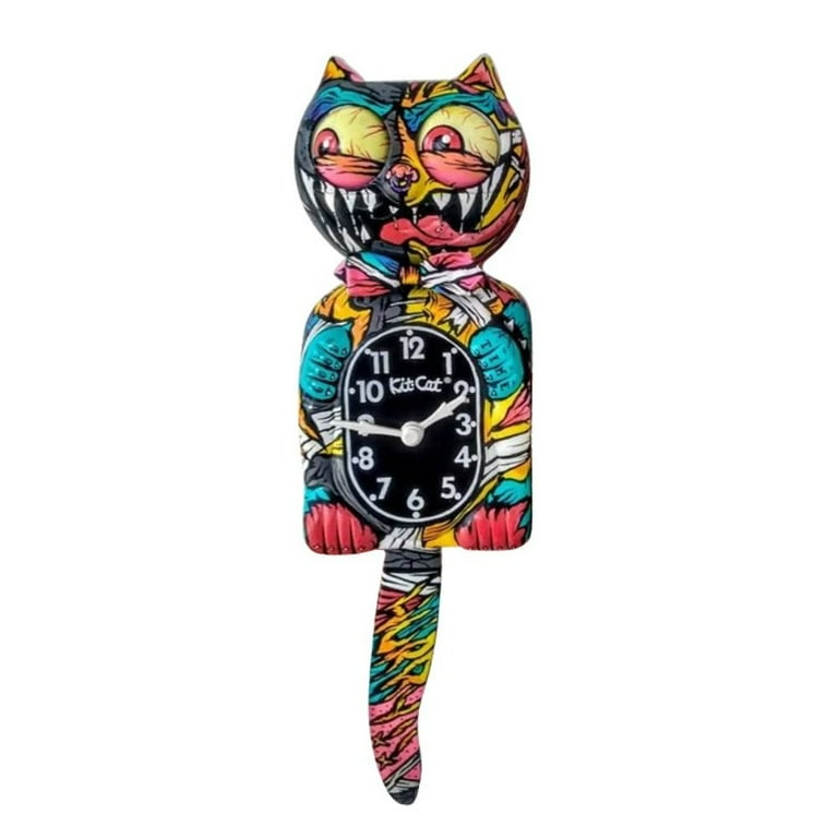 Resin Creative Personalized Graffiti Cat Wall Clock Clock Clock