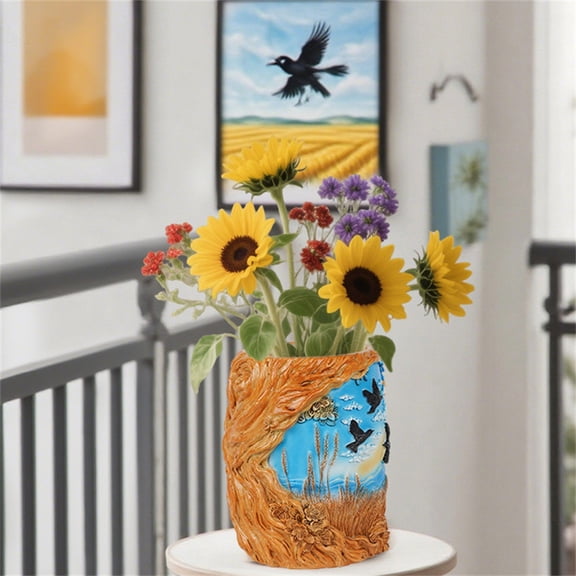 Resin Creative Planter,Desktop Garden Decoration Flower Pot for Succulents,Starry Sky Style Plant Pot,Fun Decorative Garden Pot for Living Room Home Decor