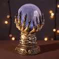 thumbnail image 1 of Resin Creative Skull Head Glass Lightning Plasma Ball Touch Sensitive Night Light Lamp Novelty Toy for Parties,Home,Kids,Bedroom,and Gifts, 1 of 4