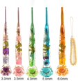 thumbnail image 1 of Resin Crochet Hook Set, Floral Inlaid Ergonomic , Polished Metal Tips, for Knitting and Crocheting, Ideal for Art Crafters, 1 of 8