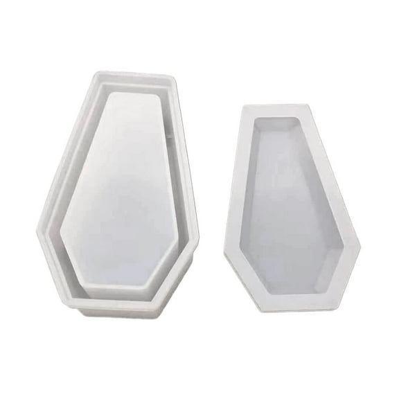 Resin Crystal Epoxy Mold Coffin Trinket Box Silicone Mould Container Making