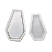 Resin Crystal Epoxy Mold Coffin Trinket Box Silicone Mould Halloween Gothic Container DIY Crafts Making Tool