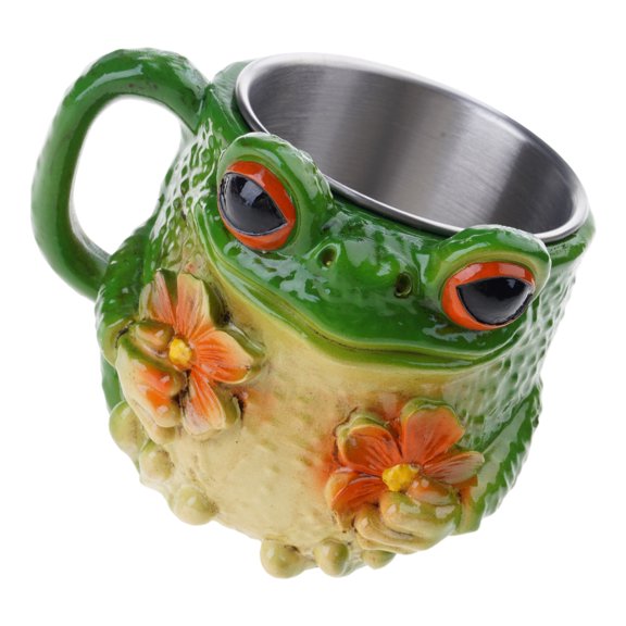 Resin Cup Frogs Shape 11oz Water Cup Easy to Wash Smooth Surfaces Suitable for Enhancing Enjoyment in Any Setting