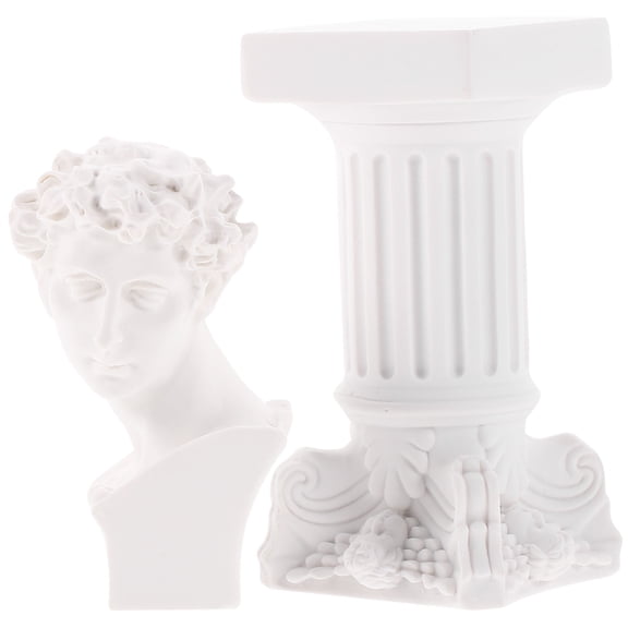 Resin David Figurine Sculptures and Figurines Home Decor Wall White