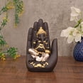 thumbnail image 1 of Resin Decorative Idol with Hand Design Base – Matte Finish Table Decor Showpiece – Compact & Stylish for Home, Office & Gifting, 1 of 4