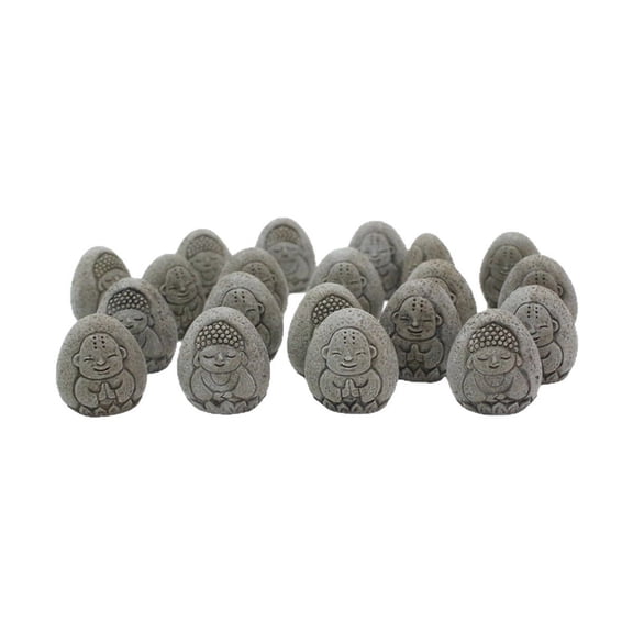 Resin Decorative Landscape Rock, Garden Stones for Pathway and Planter Decor, Horticultural Potted Paving Courtyard Landscaping, 20 Count