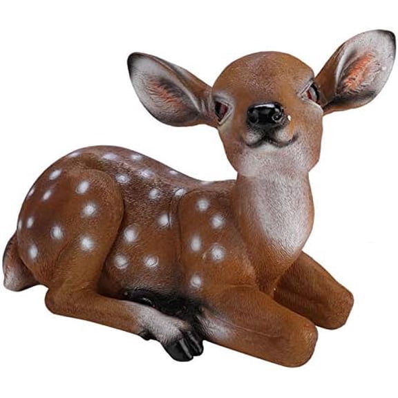 Resin Deer Statue Outdoor Animal Garden Decor for Lawn, Pond, and Landscape$$Garden & Patio