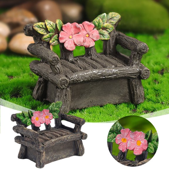 Desktop Ornament Home Garden Decoration Resin Decorative Chair Statue for Indoor and Outdoor Use Ideal for Creating Atmospheres in Various Spaces