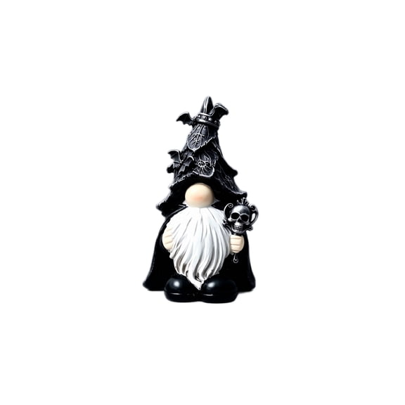 Resin Desktop Ornament Nordic Style Wizard Gnome Figurine Decorative Sculpture for Home Office Tabletop Display