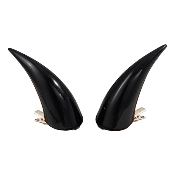 Resin Devil Horn Hair Clip for Halloween Costume Cosplay Accessory Horn Hair Pin Adult Stage Props Dressingup Headpiece