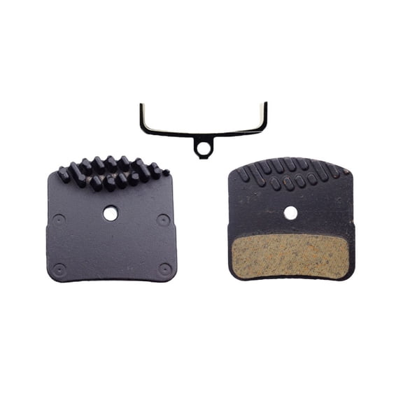 Resin Disc Brake Pads with Cooling Fins for M8120 M7120 M820 MT520 Bicycle Components Synthetic Friction Lining Quiet Braking