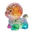 thumbnail image 1 of Resin Dog Statue Colorful Transparent Puppy Figurine Crystal Animal Sculpture for Home Office Bookshelf Tabletop Decoration and Gifts 3 Inch Bichon Frise, 1 of 2