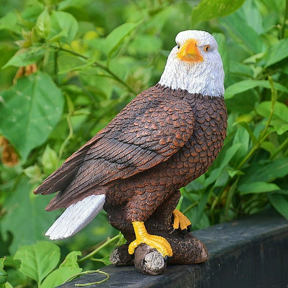Resin Eagle Statue Decor Garden Eagle Figurine Indoors Bird Figurine Decoration Office Decor