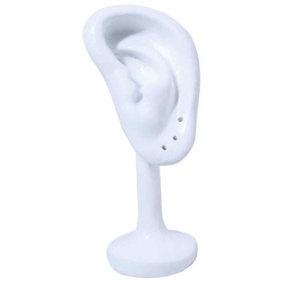 Resin Ear Model Earring Rack Holder Versatile Lightweight Mannequin Stand White