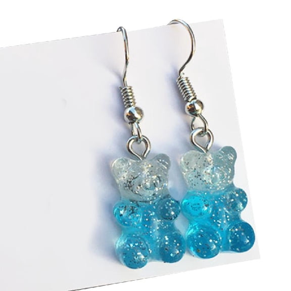 Resin Earrings Drop Danglers Cartoon Candy Bear Pendant Earrings Party Favors
