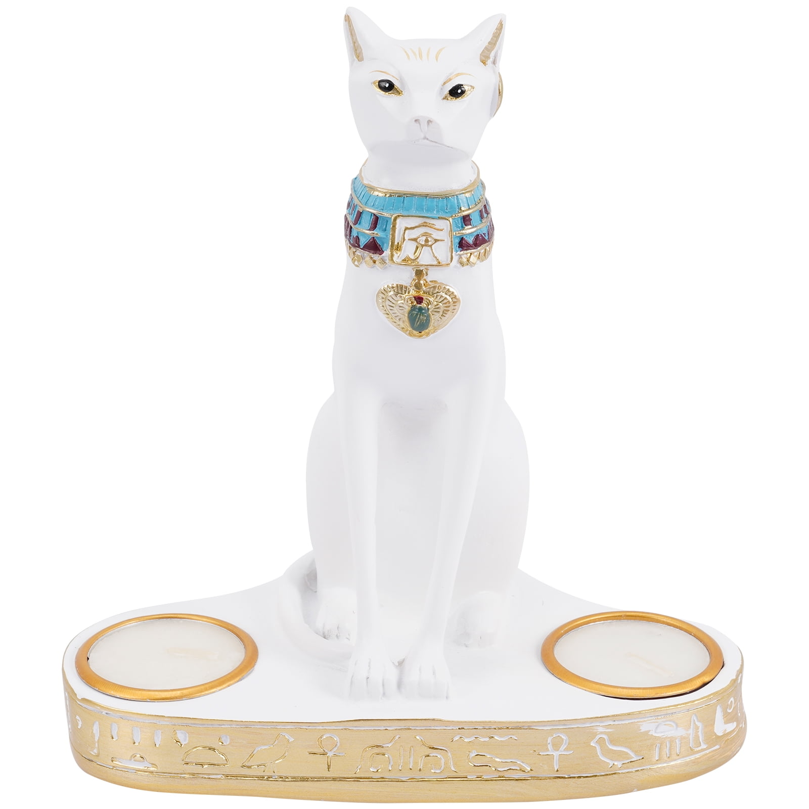 Resin Egypt Candlestick Desktop Scented Candle Stand Dining Table Candle Holder