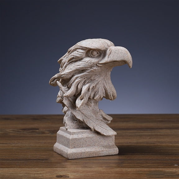 Resin Falcons Ornament, Unique Personalized Resin Craft for Bookcases, Desks & Study Rooms, Decorative Bird Statue for Home & Office Décor