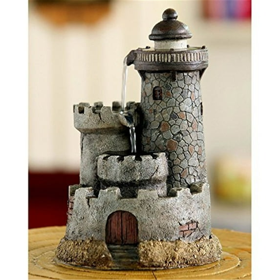 Resin/Fiberglass Lighthouse Tabletop Water Fountain
