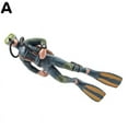 thumbnail image 1 of Resin Figures Model Garage Kit Diver And Fish Figures Toys 3D Doll. M4G1, 1 of 9