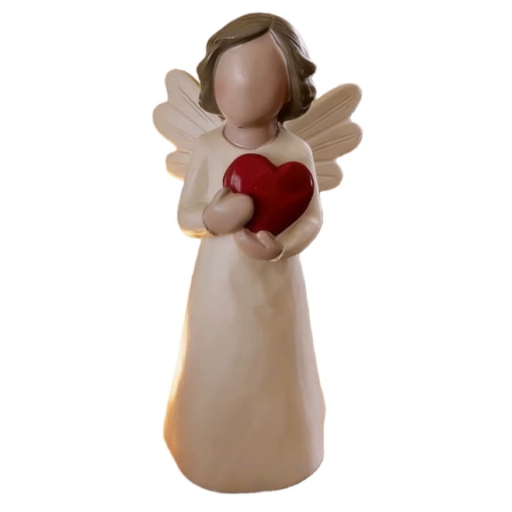 Resin Figurine for Desktop Display - Home with Easter Pattern Print and Resin Material for Living Room Desk