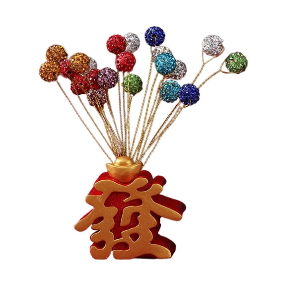 Resin Figurines Sculpture Farmhouse Shiny Balloon Decorative Traditional Chinese