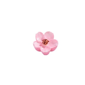 Resin Floating Bee Drinking Flower Artificial Flower Decor For Mini Landscape 1 Pack