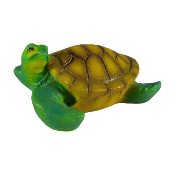 Resin Floating Turtle Water Feature, Outdoor Decorative Statue for Pond, Garden and Terrace, Cute Animal Figurine for Water Display