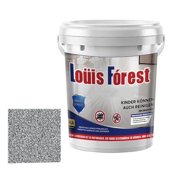 Resin Floor Coating,Epoxy Colored Sand Floor Paint,High-Gloss Self-Leveling Epoxy Coating for Interior & Exterior Surfaces, Wear-Resistant & Non-Slip Marble Effect Finish