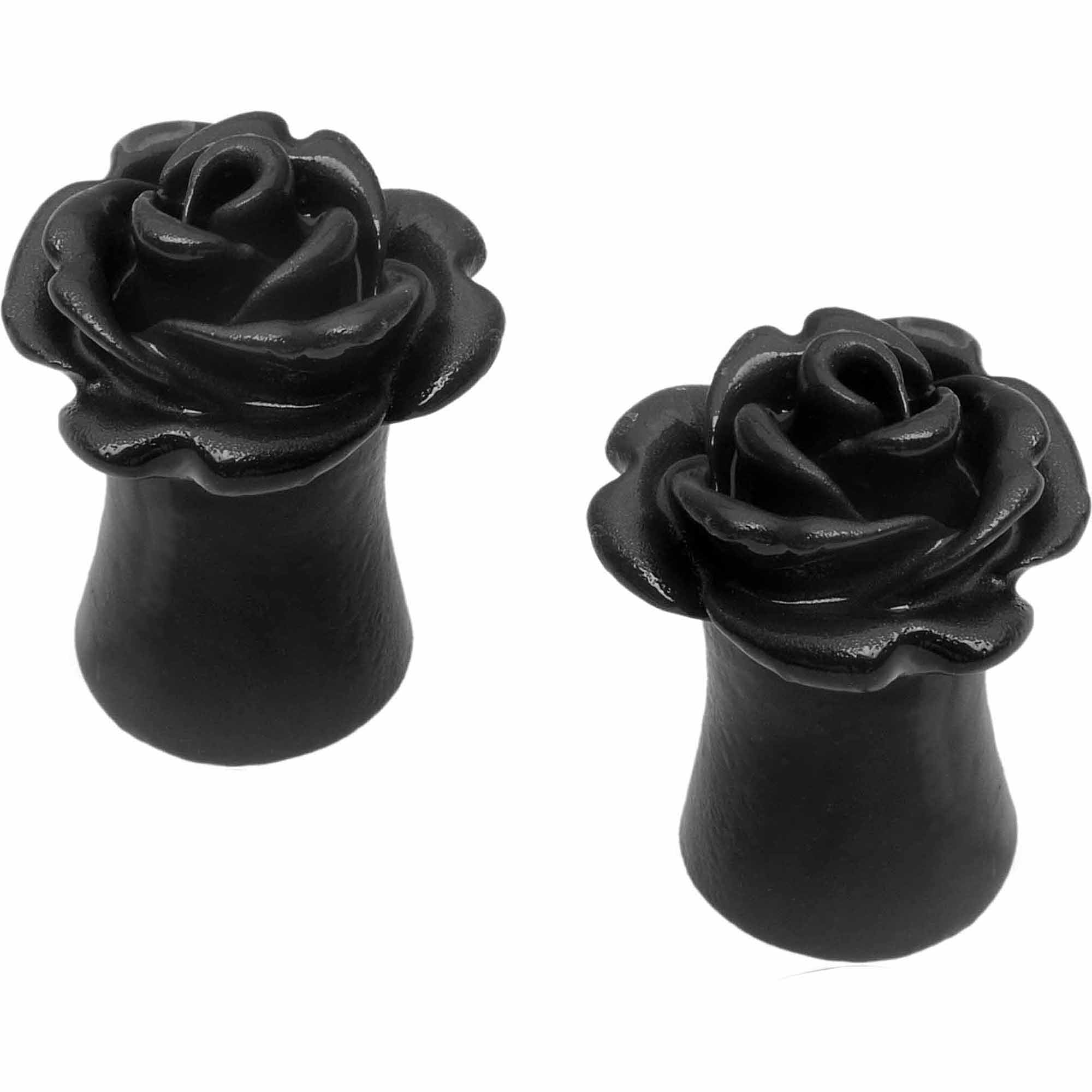 Resin Flower Ear Plug (0gauge)