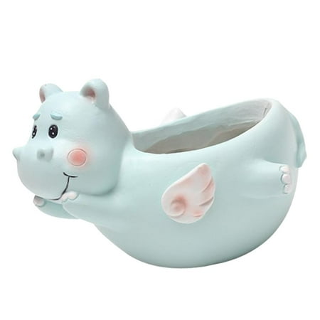 Resin Flowerpot Cartoon Plant Flowerpot Gardening Supply - Lioncel Hippo