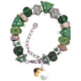 thumbnail image 1 of Resin Flying Angel Green Christmas Bead Bracelet, 1 of 4