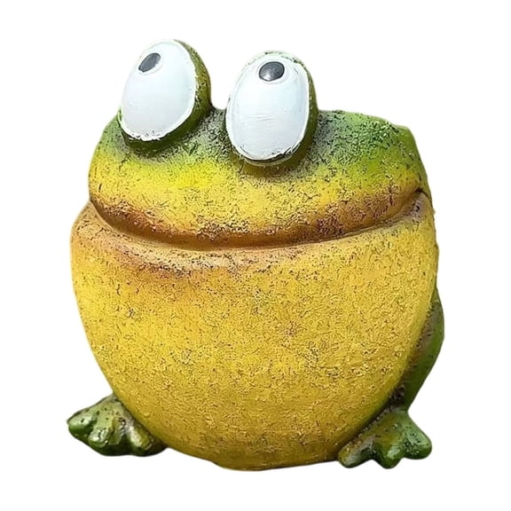 Resin Frog Shaped Succulent Plant Pot Set for Home Garden Desktop Decoration Indoor Outdoor Creative Animal Planter Ornament