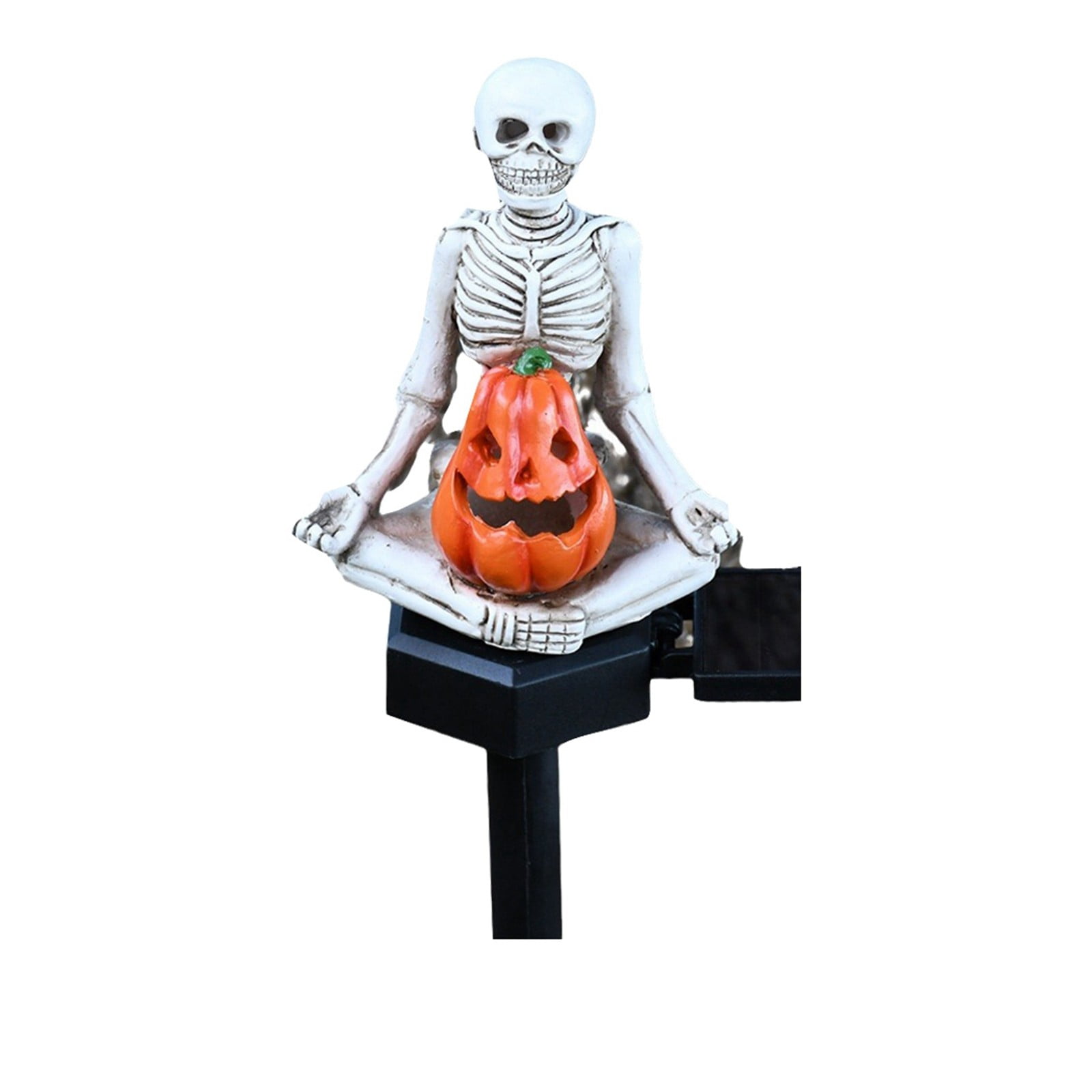 Resin Garden Decoration Pumpkin Outdoor Solar Ground Light Metal for