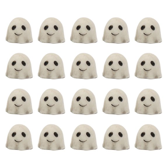 Resin Ghostly Monsters Statues 20Pcs, Halloween Miniature Figurines Scary Ornaments for Indoor Outdoor Garden Decor