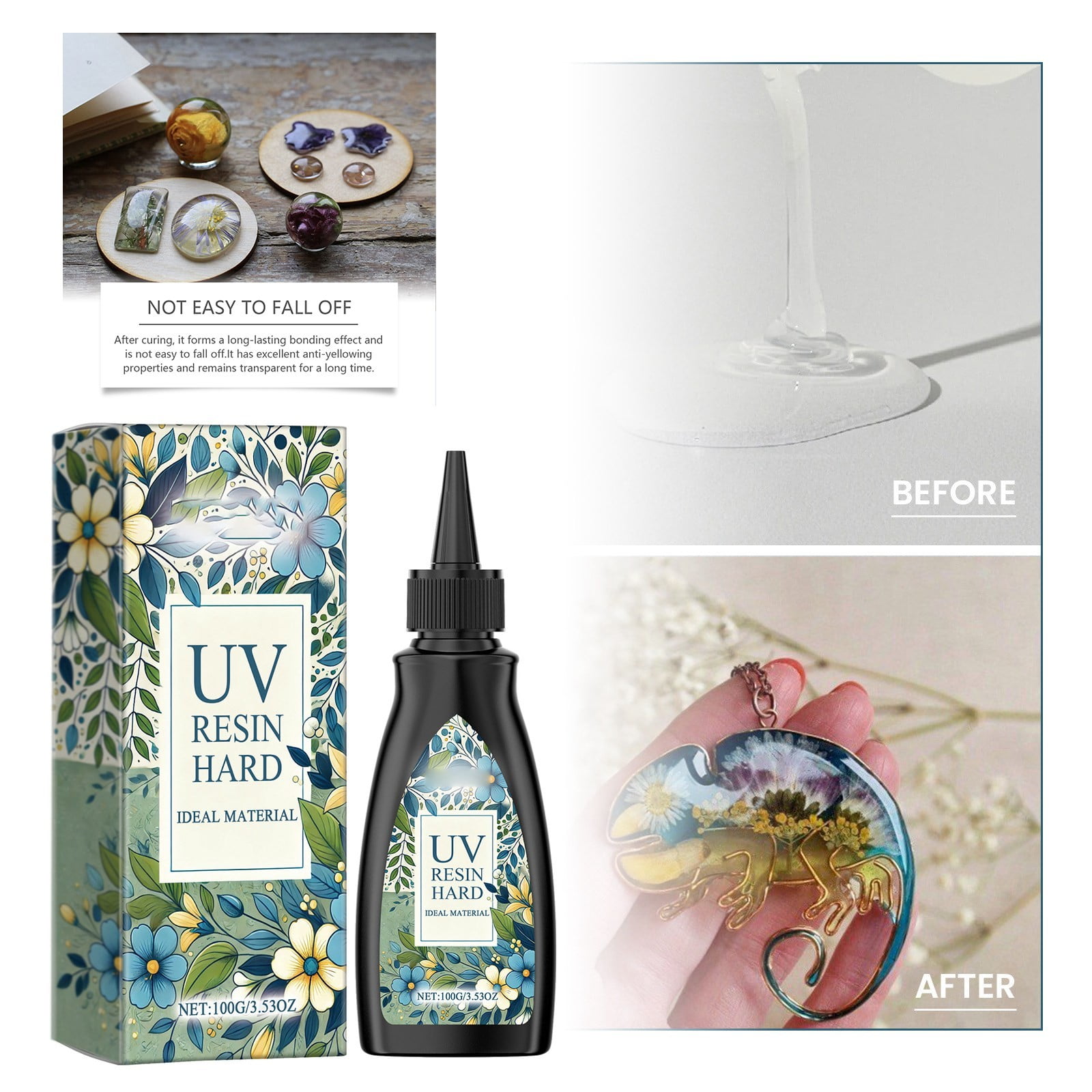 Resin Glue Fast Drying No Shadow DIY Crafting Epoxy Resin For Art