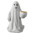 thumbnail image 1 of Resin Halloween Demon Ghost Figurine – Handmade Spooky Ornament with Candle Holder for Indoor and Outdoor Garden Decor, 1 of 9