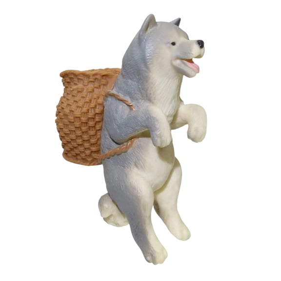 Resin Hanging Cats Figurines with Tool Storage Basket Aquarium Ornament for Home Decor